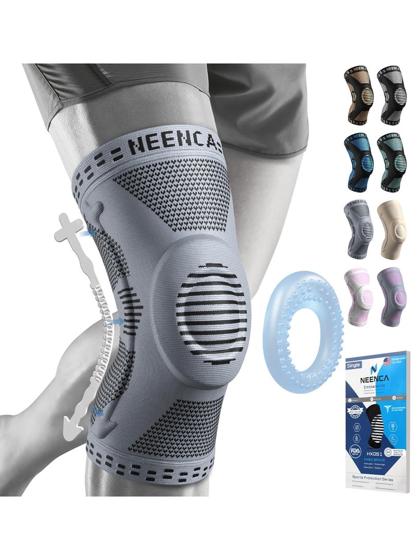 general Professional Knee Brace for Pain Relief, Medical Knee Support with Patella Pad & Side Stabilizers, Compression Knee Sleeve for Meniscus Tear, ACL, Joint Pain, Runner, Workout - Image 1